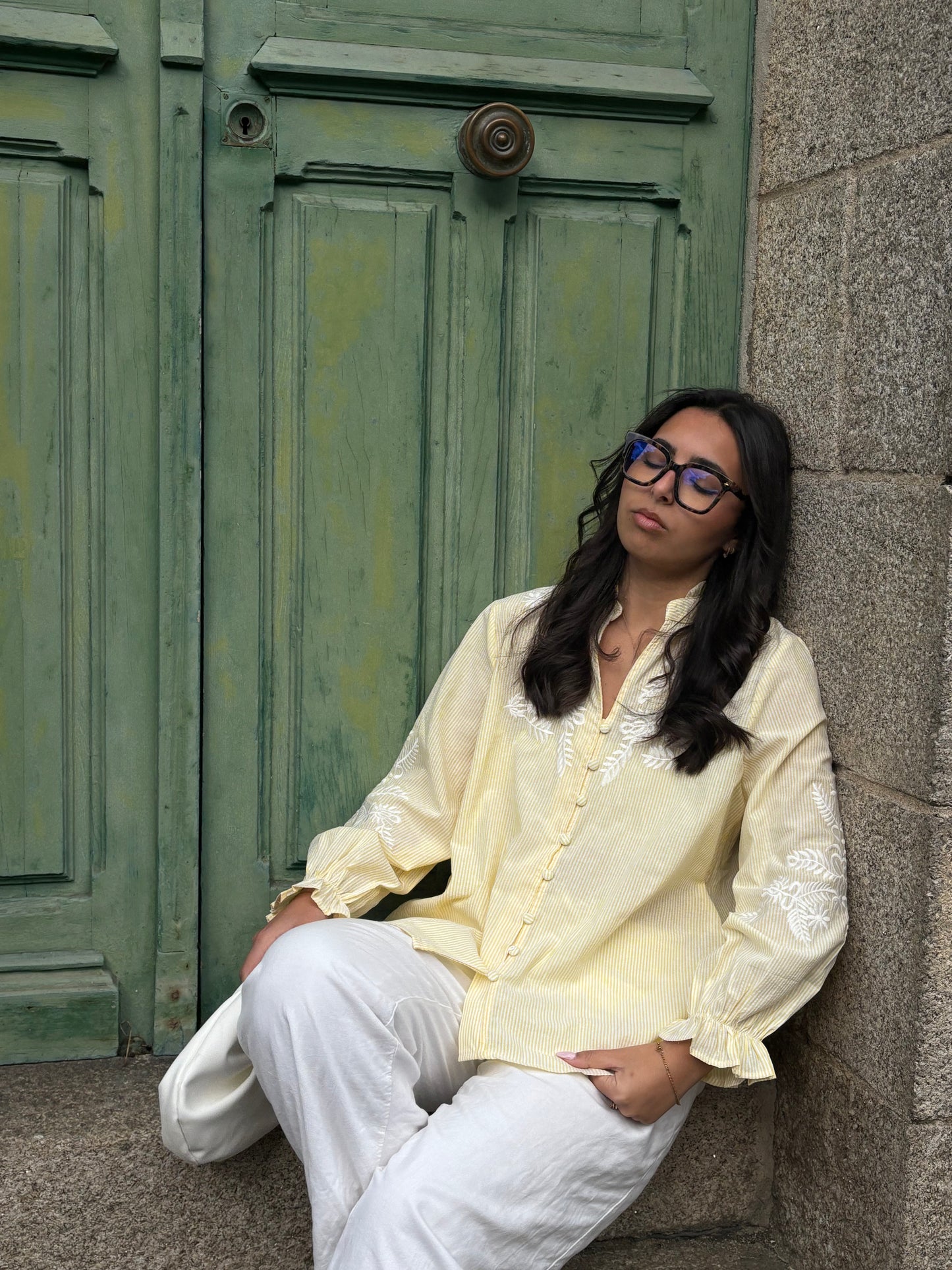 CHEMISE KYARA JAUNE.