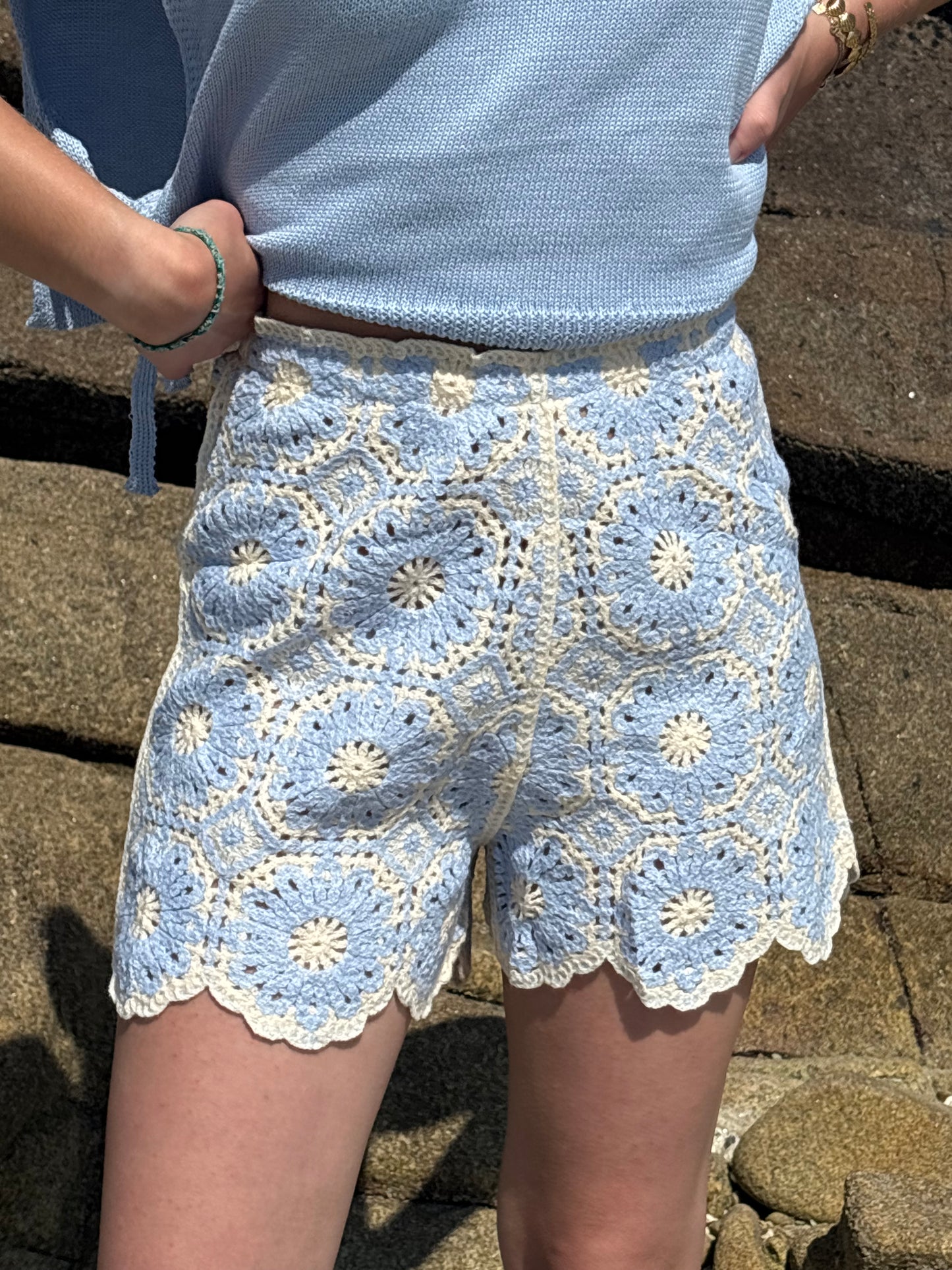 SHORT FANNY BLEU