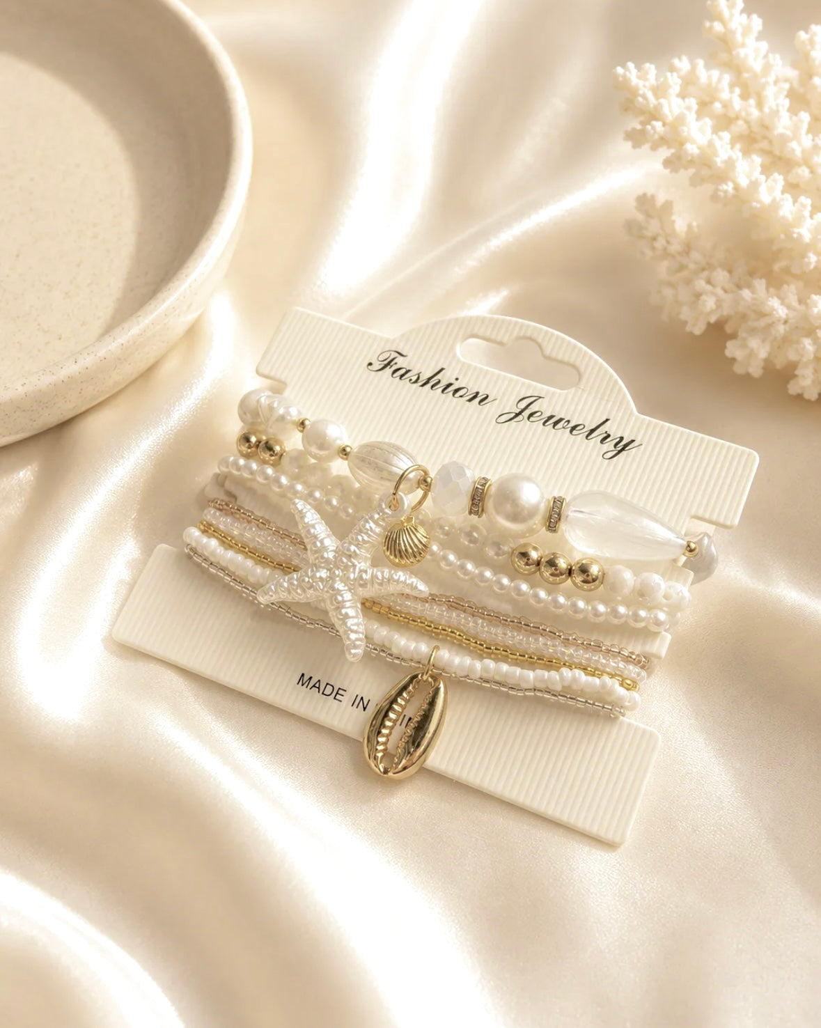 LOT BRACELETS BLANC
