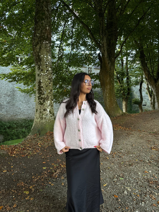 GILET SANDRINE ROSE
