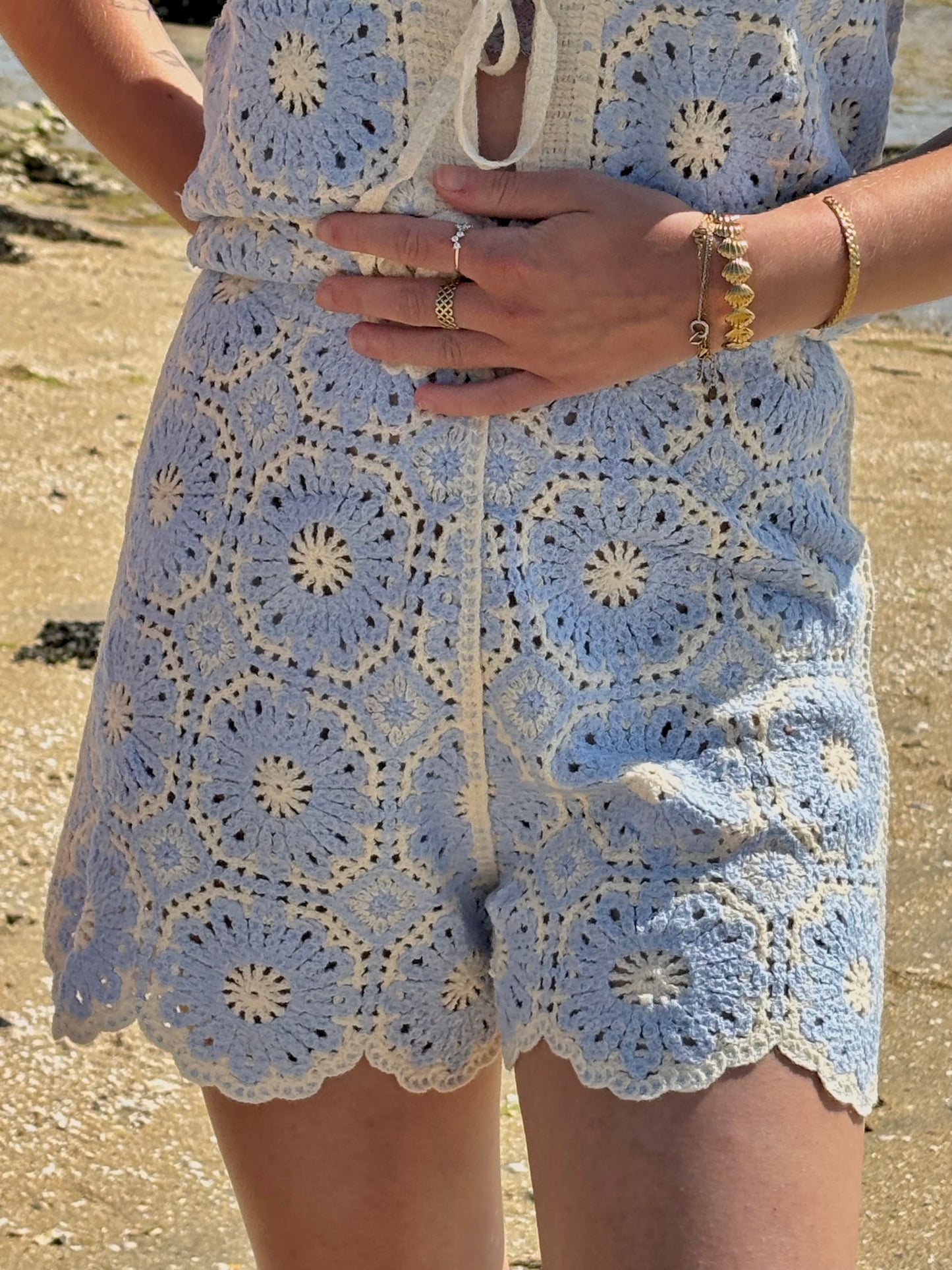 SHORT FANNY BLEU