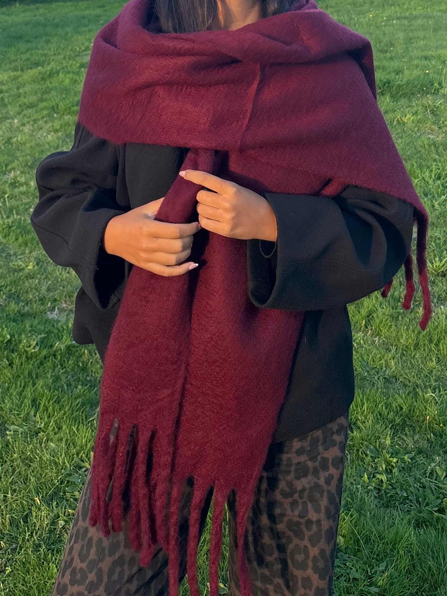 ÉCHARPE BORDEAUX 💋