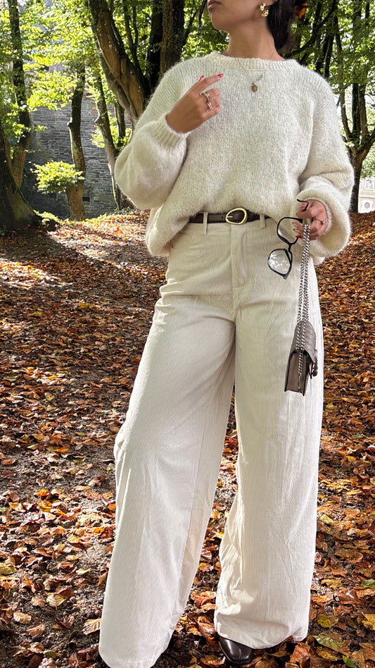 PANTALON VELOURS CÔTELÉ