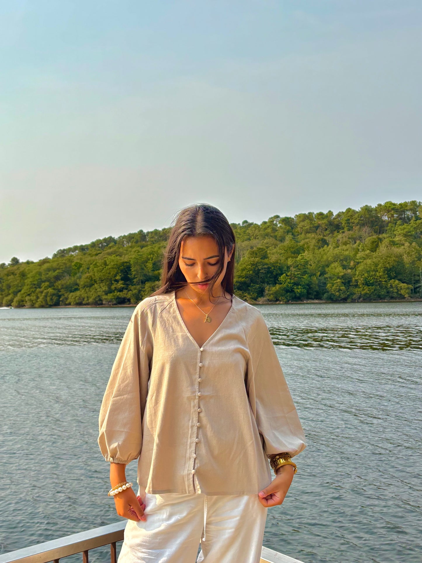 CHEMISE LAURE BEIGE
