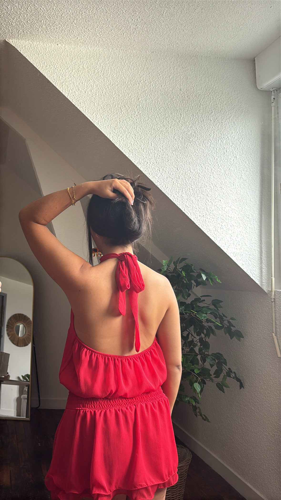 ROBE COMBI ROUGE