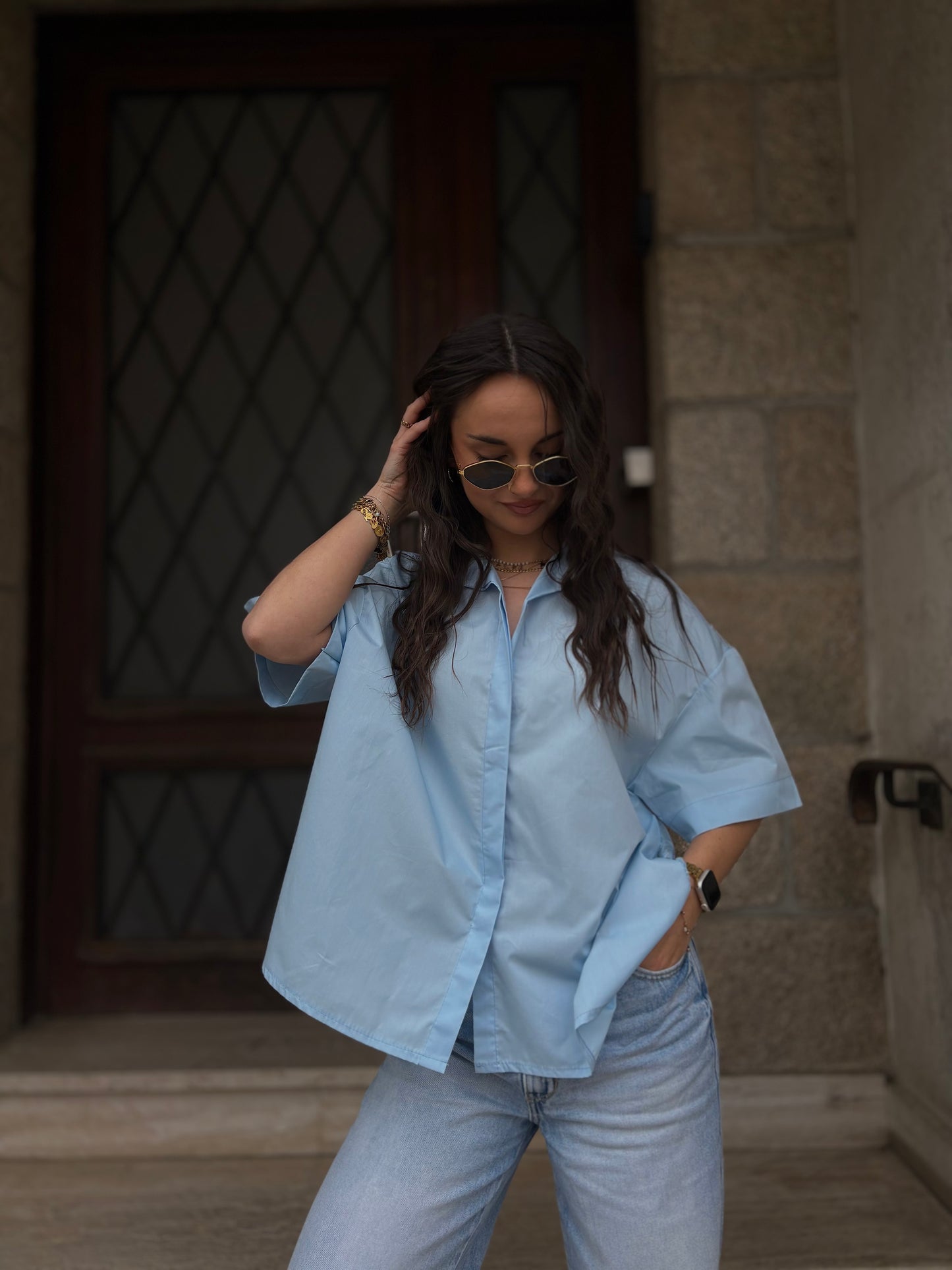 CHEMISE BLEUENN.