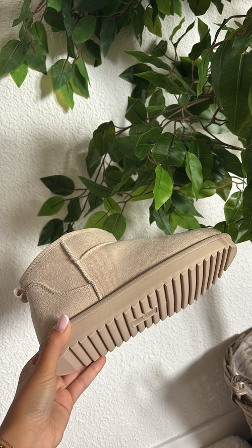 BOTTINES FOURRÉES BEIGE