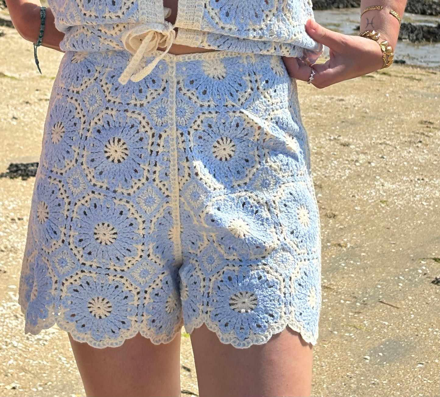 SHORT FANNY BLEU