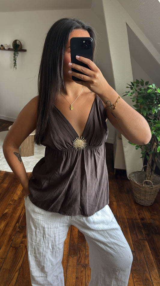 TOP SOLEA MARRON