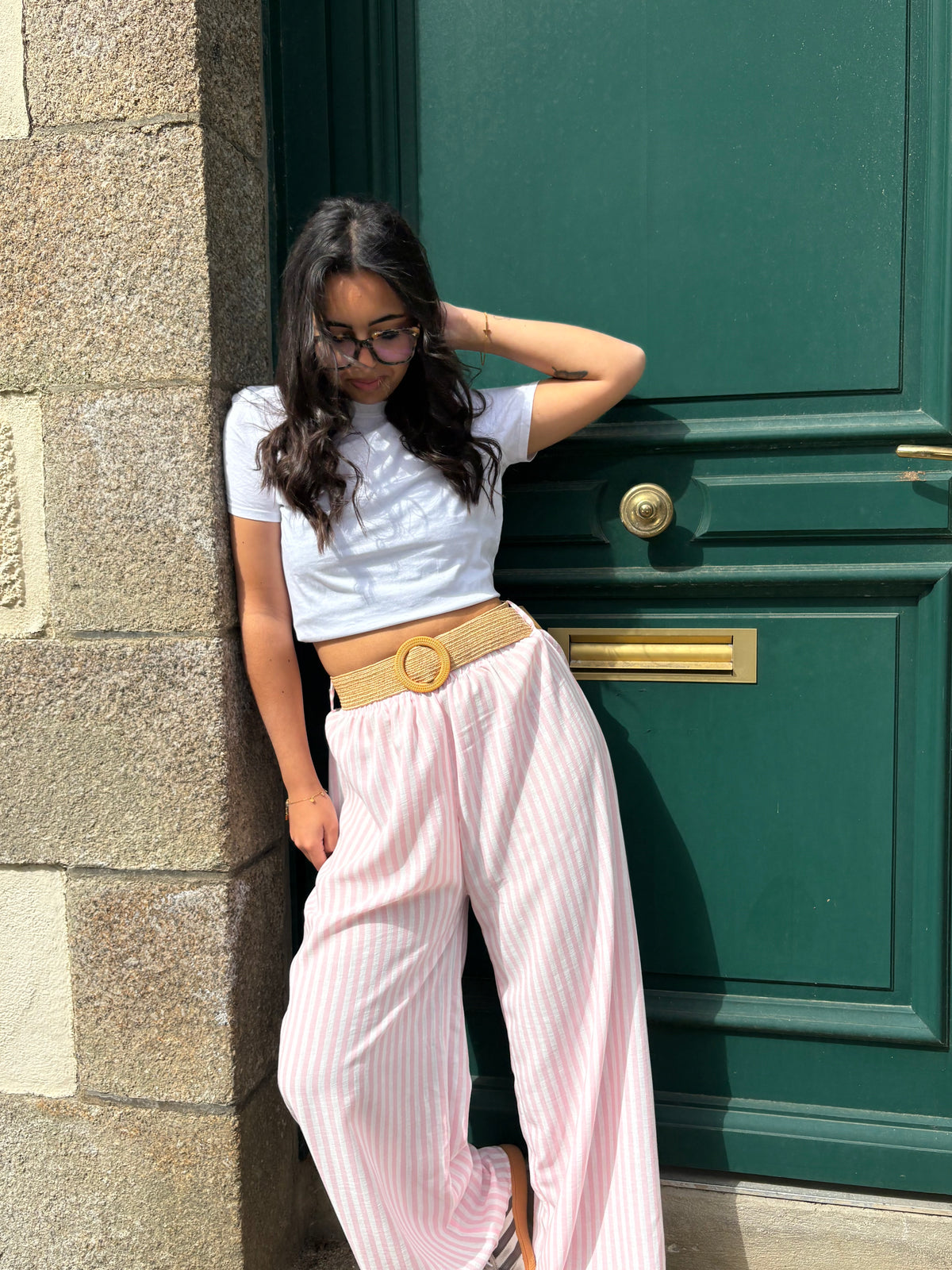 PANTALON JUSTINE ROSE*