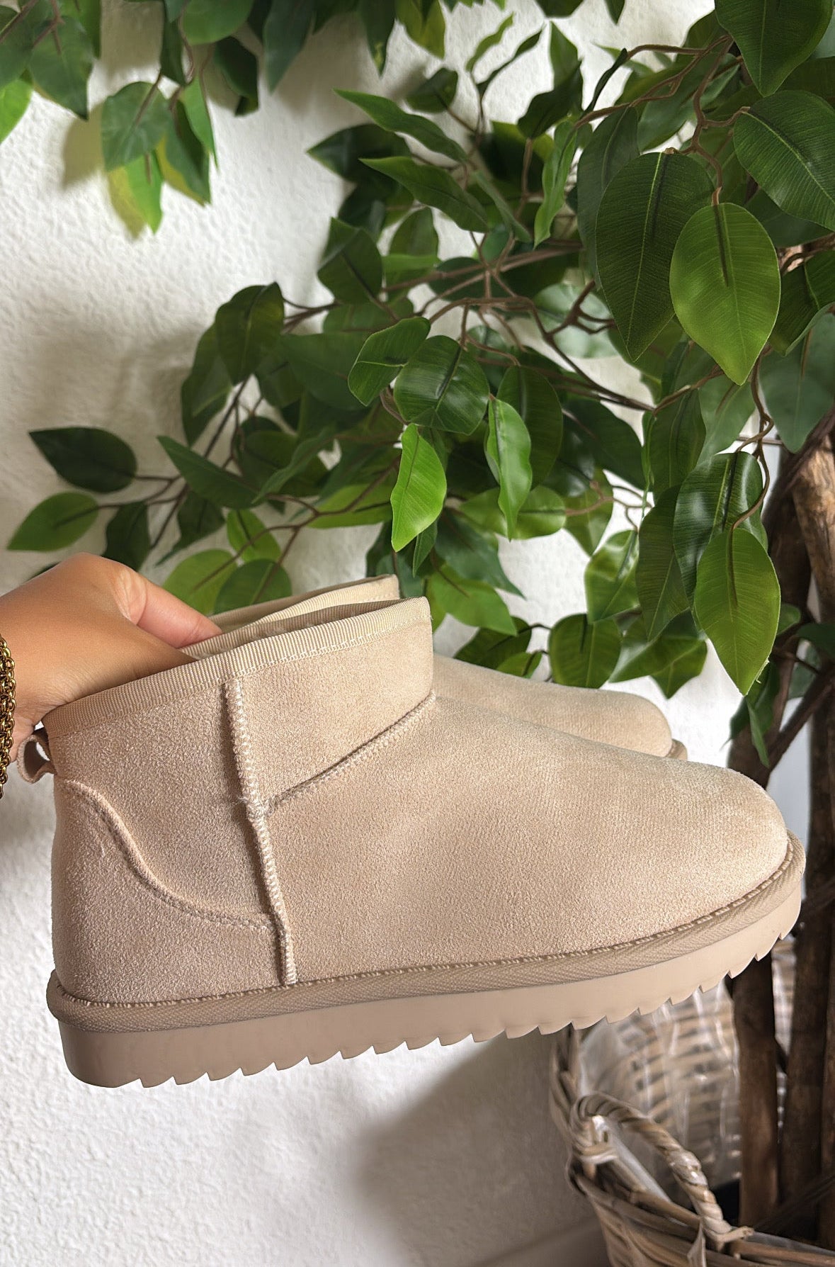 BOTTINES FOURRÉES BEIGE