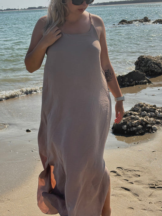 ROBE EVE TAUPE