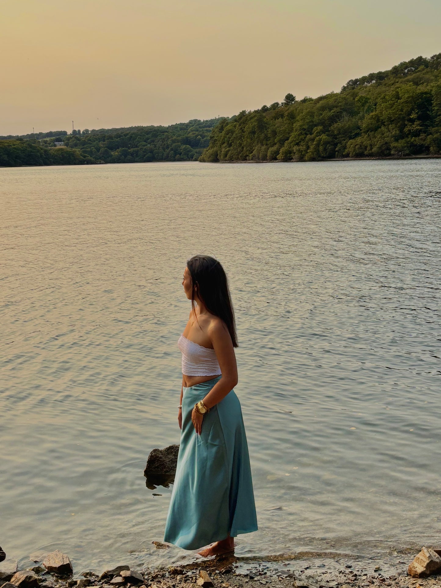 JUPE CÉLINE TURQUOISE