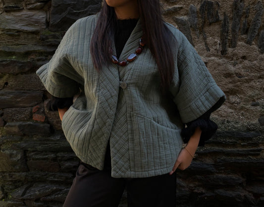 VESTE KIMONO KAKI
