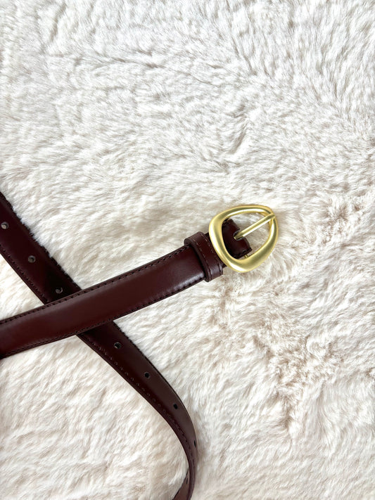 CEINTURE LILOU MARRON