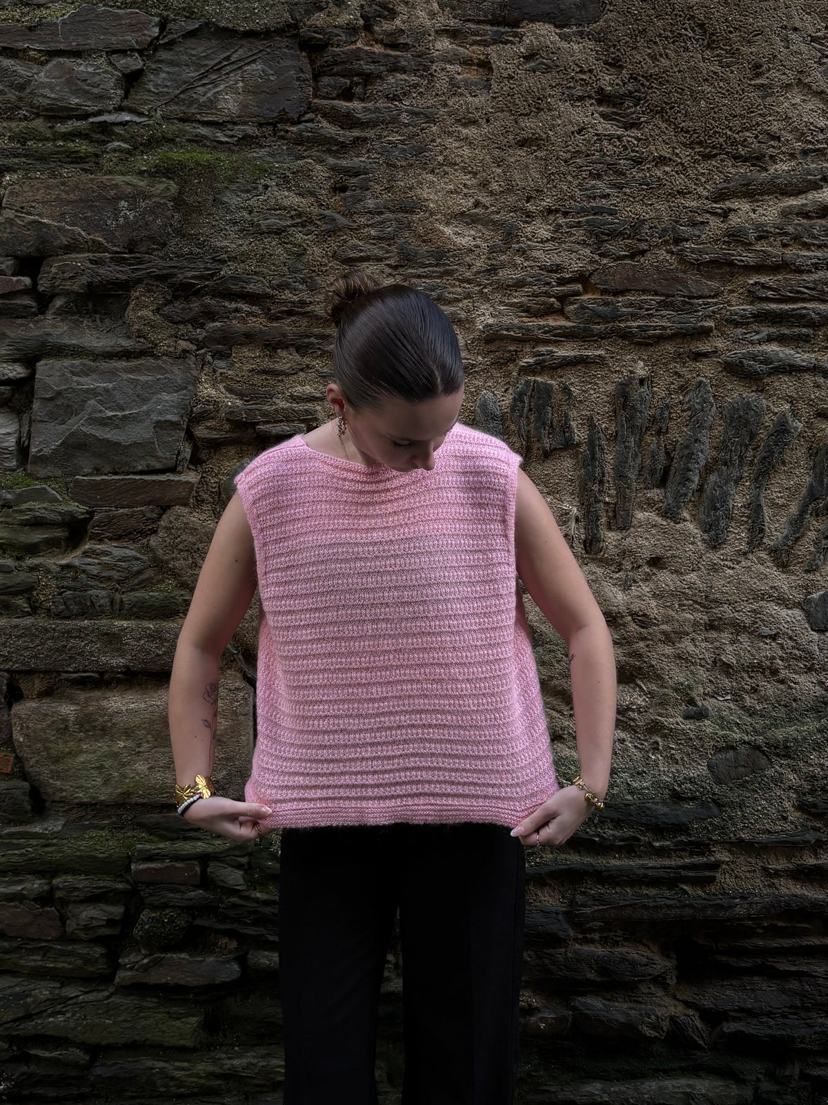 GILET ROSE*