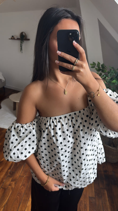 BLOUSE CLÉMENCE BLANCHE*