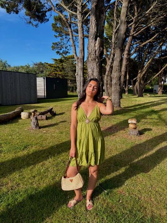 ROBE COURTE JULIA OLIVE