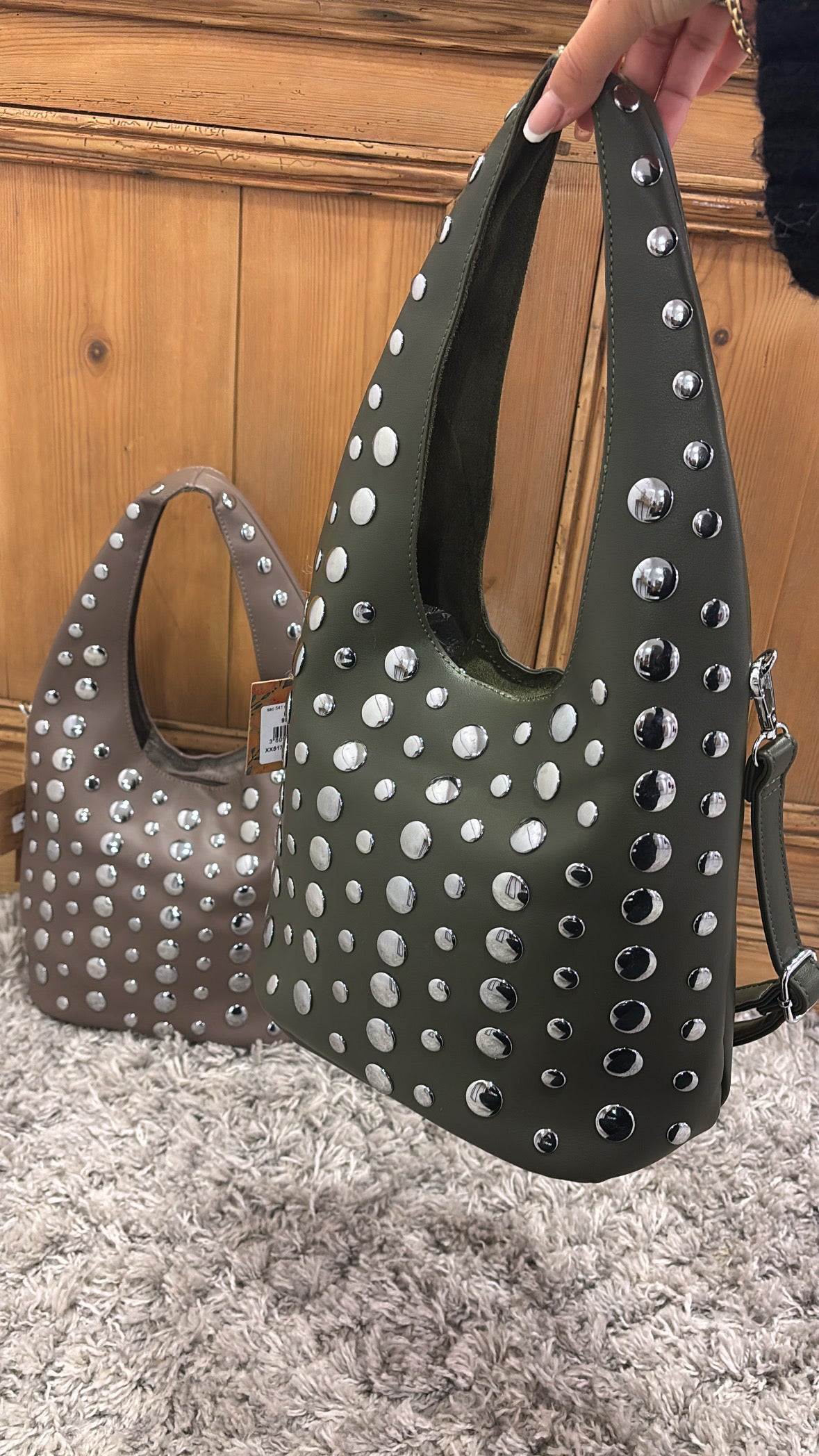 SAC MIROIRS TAUPE*