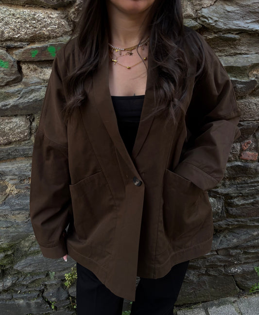 VESTE BLAZER CHOCO
