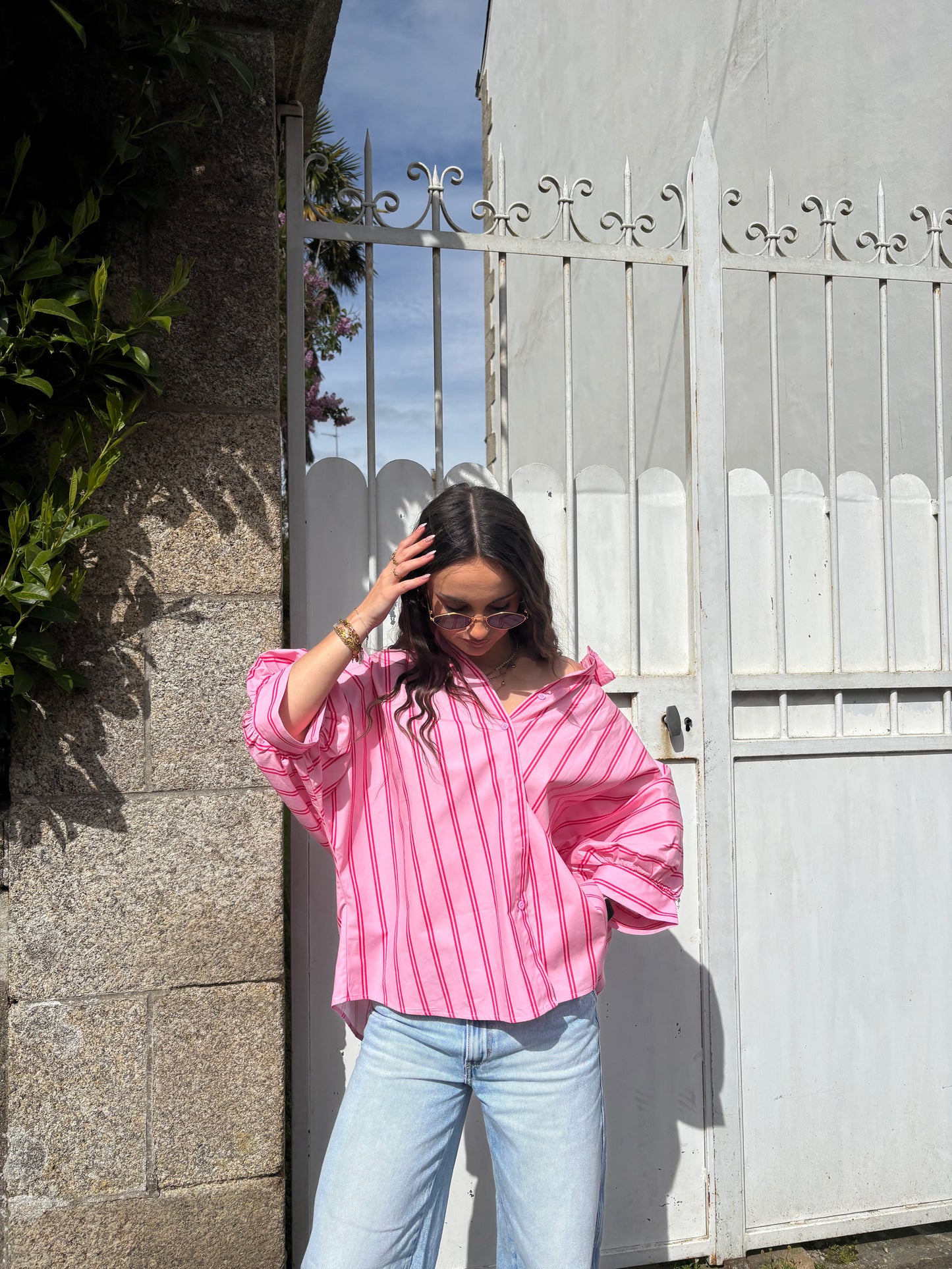 CHEMISE SACHA ROSE.