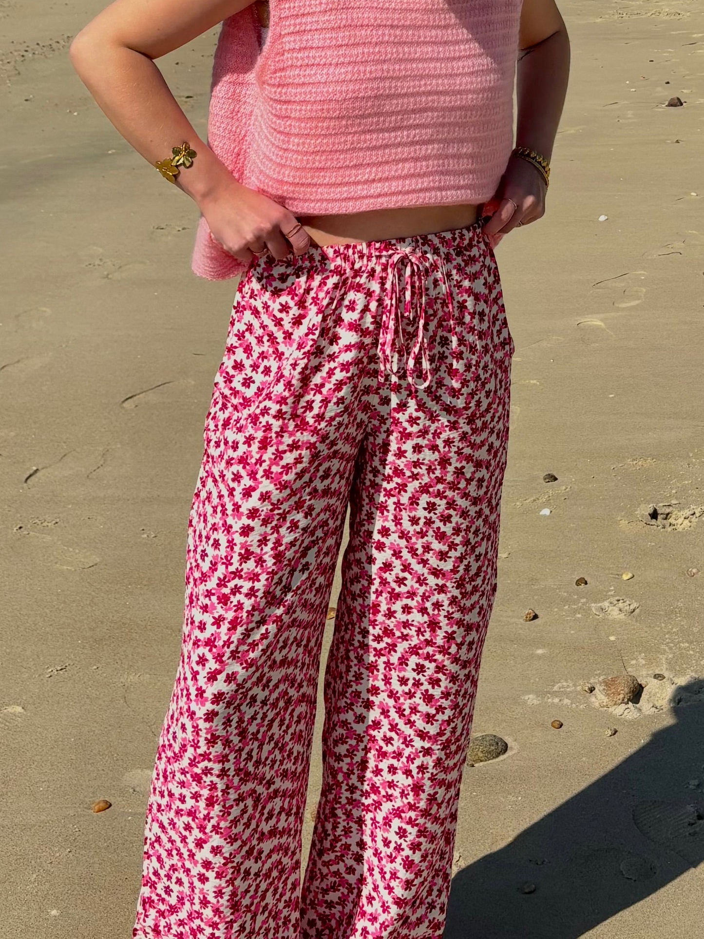 PANTALON FLEURS.