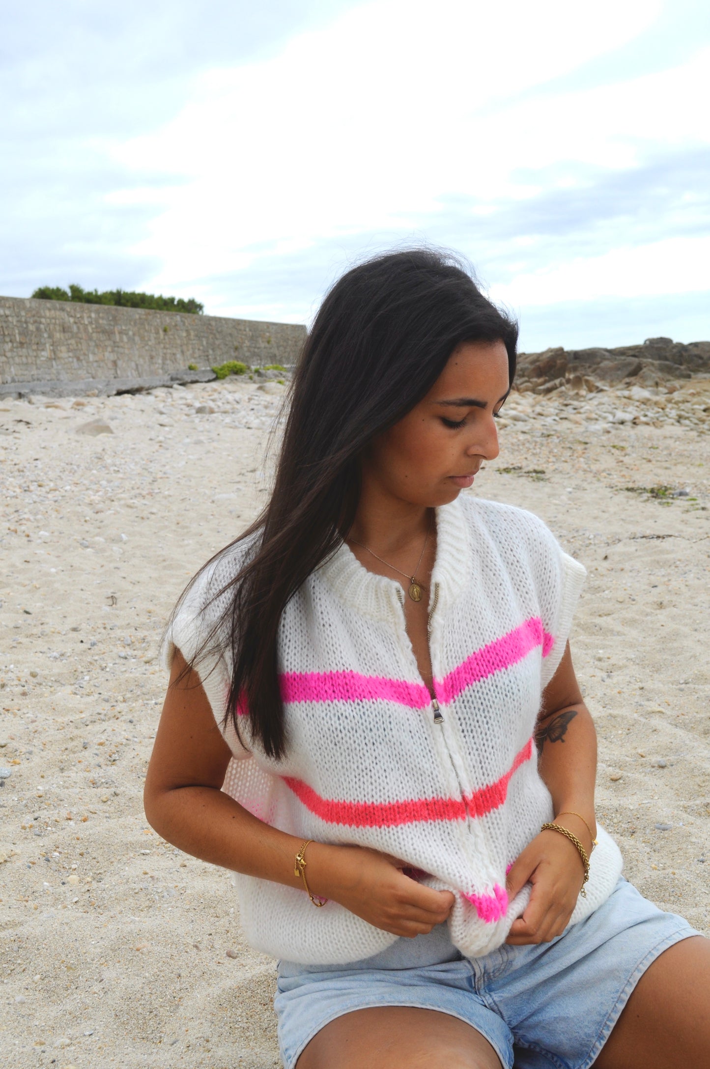 GILET LOLA BLANC