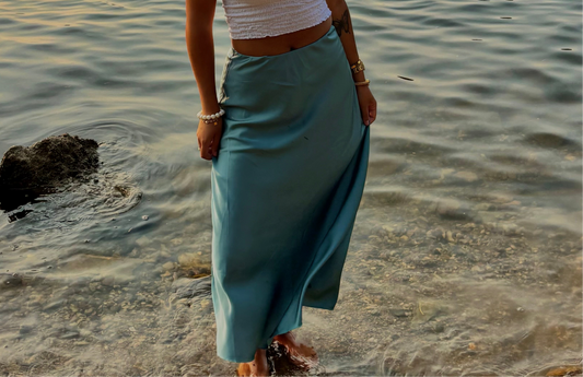 JUPE CÉLINE TURQUOISE