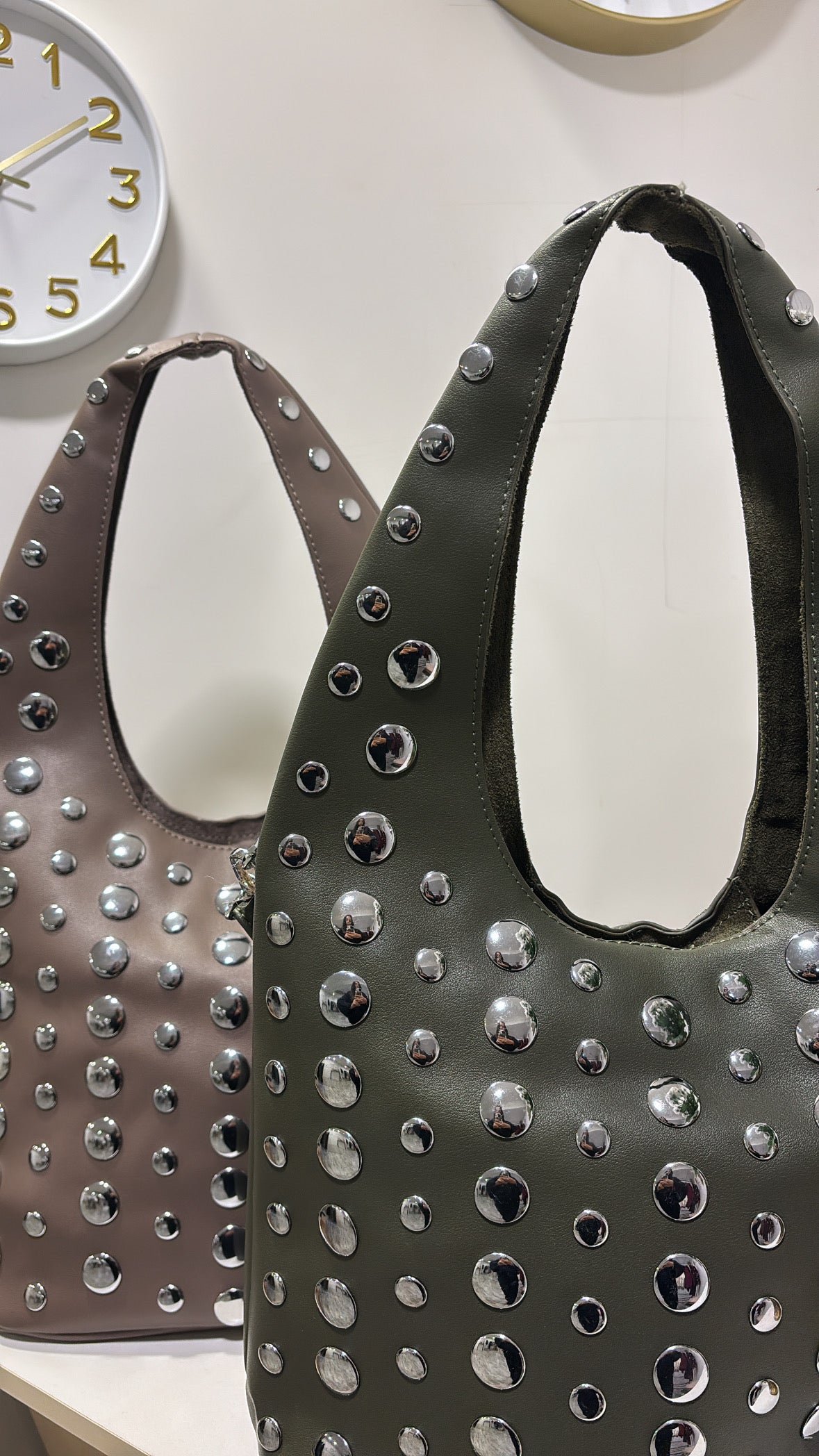 SAC MIROIRS TAUPE*