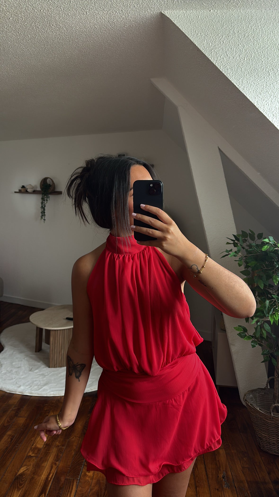ROBE COMBI ROUGE