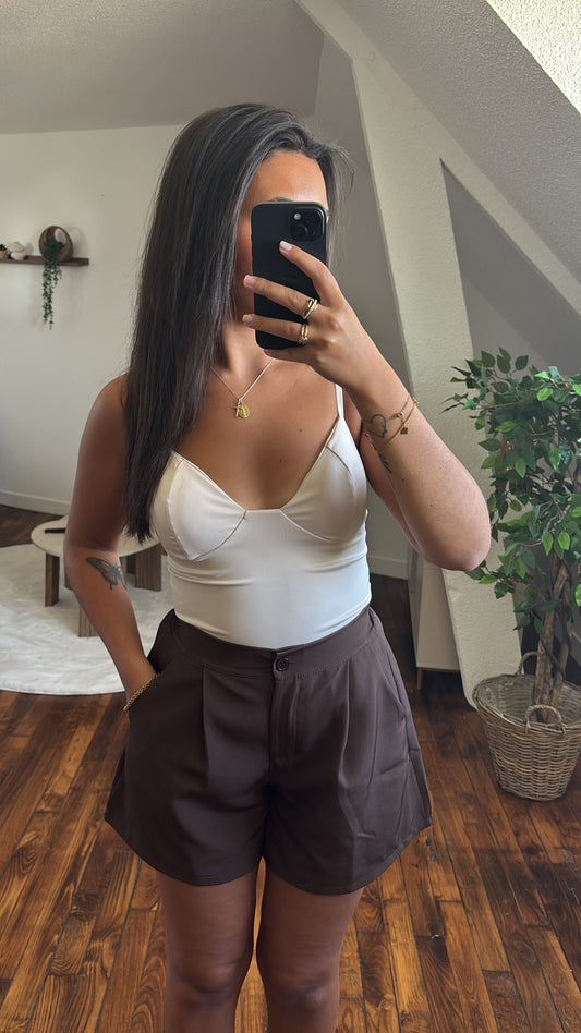 TOP BUSTIER LEA BEIGE