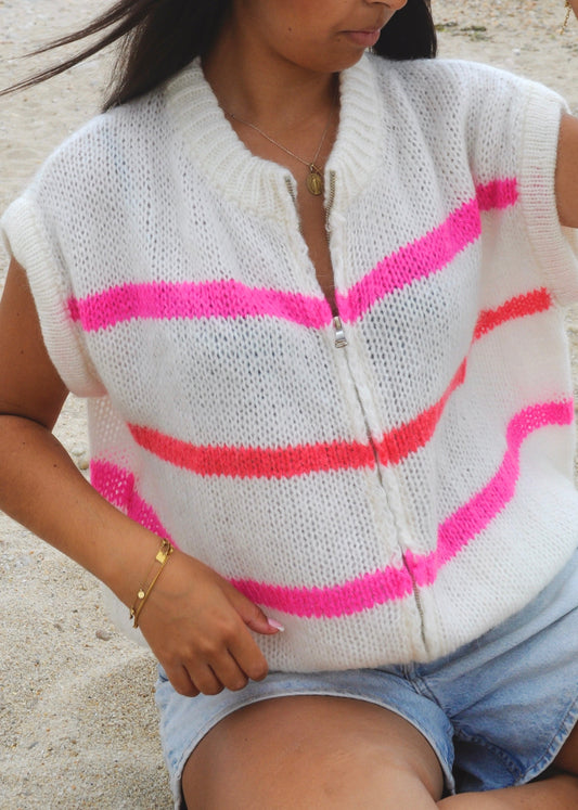 GILET LOLA BLANC