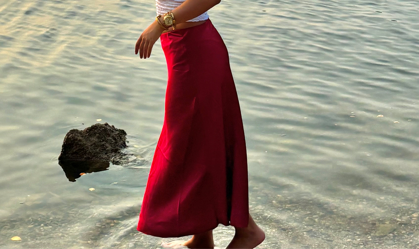 JUPE CÉLINE BORDEAUX