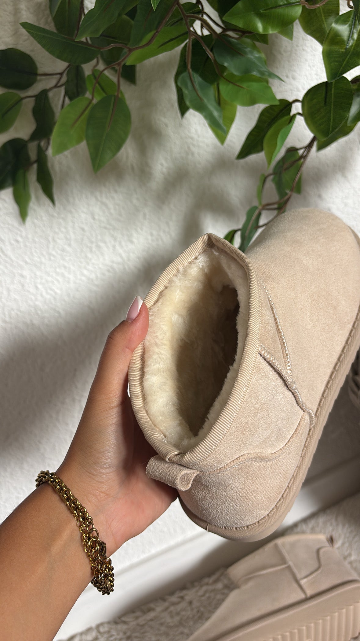 BOTTINES FOURRÉES BEIGE