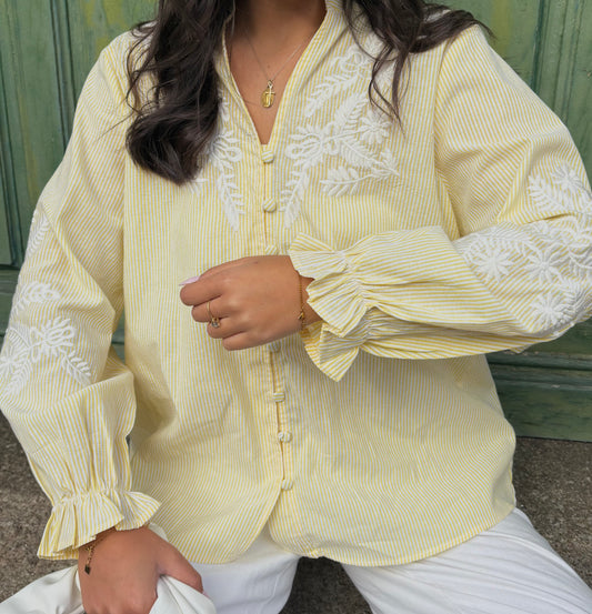 CHEMISE KYARA JAUNE.