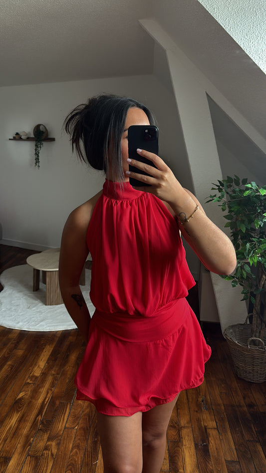 ROBE COMBI ROUGE