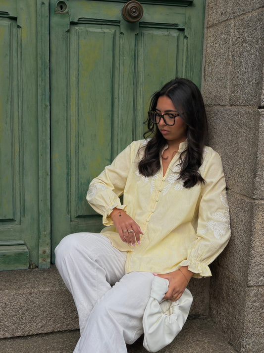 CHEMISE KYARA JAUNE.