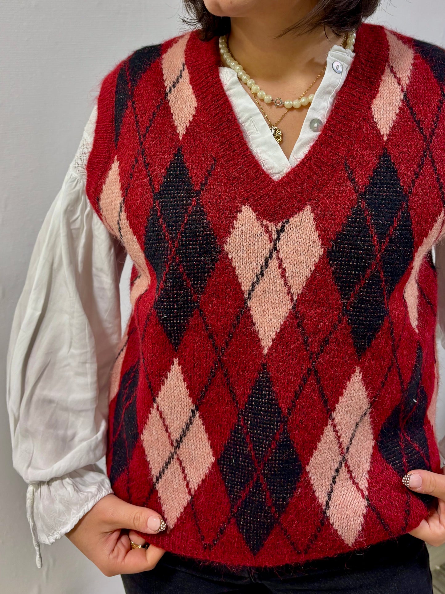 PULL S/MANCHES BORDEAUX