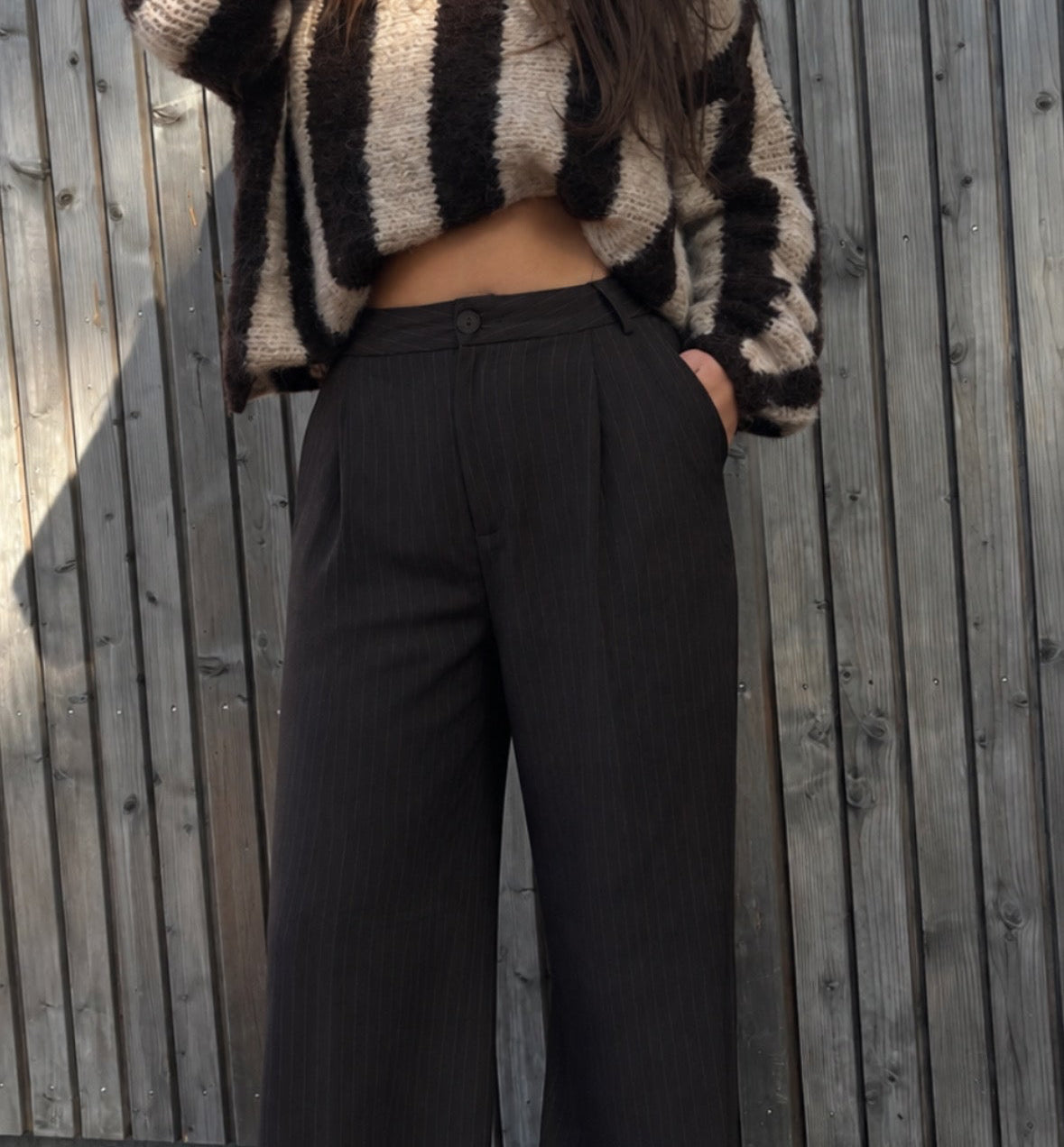 PANTALON TAILLEUR CAFÉ