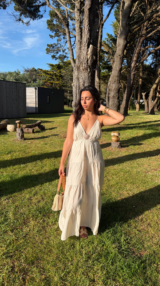 ROBE LONGUE JULIA BEIGE