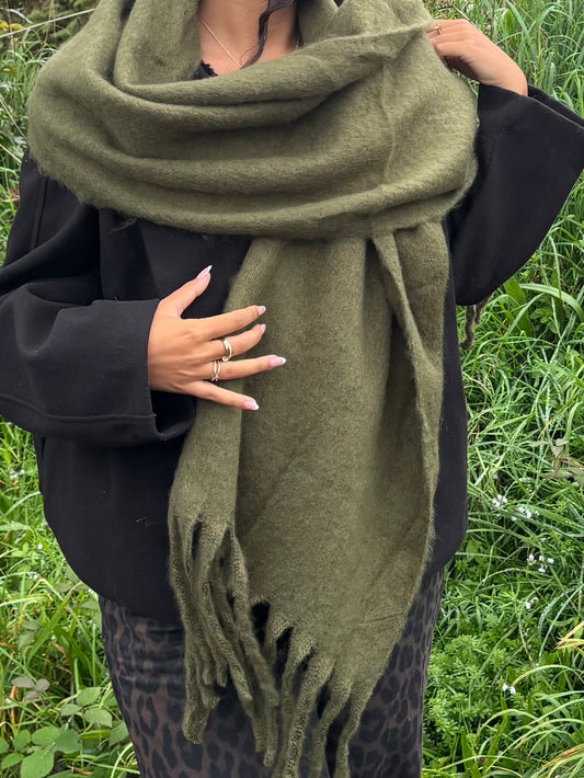ÉCHARPE KAKI OLIVE 🫒