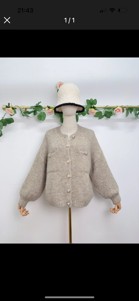 GILET PAULA BEIGE